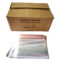 Пакет с замком (Zip-lock)&nbsp;7х10 см 32 мкм 1000 шт/уп эконом
