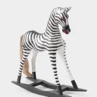 Сувенир &laquo;Зебра-качалка&raquo;, 35&times;11&times;37 см, дерево