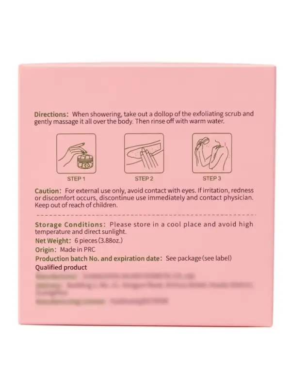 Двухцветный омолаживающий скраб для тела в кубиках, 110 г