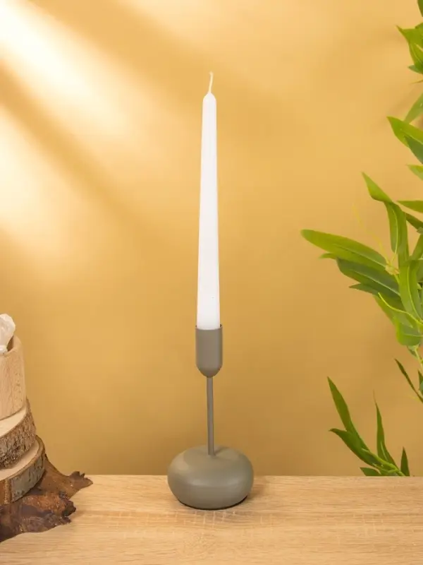 Подсвечник на 1 свечу текстурный  Подсвечник на 1 свечу текстурный "Графит" 8х8х15,5 см