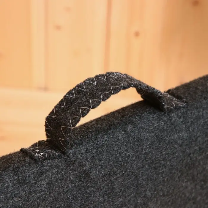 Набор для бани &laquo;Мужской&raquo;, 5 предметов: шапка, коврик, рукавица, тапочки, сумка, шерсть 30%, полиэфир 70%, тёмный, &laquo;Добропаровъ&raquo;