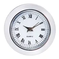 Циферблат для наручных часов, d=2.5 см, LQ377 А, дискретный ход, серебро