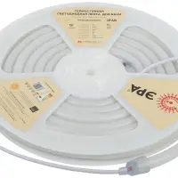 Лента светодиодная термостойкая для бани 9,6Вт/м 24В 3000К IP68 120LED/м LS2835-9,6-120-24-3000K-IP68-3 year-5m