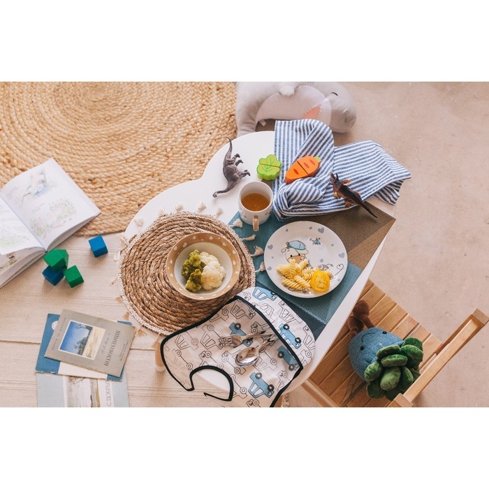 Набор детской посуды из керамики Доляна «Жирафик», 3 предмета: кружка 230 мл, миска 400 мл, тарелка d=18 см Набор детской посуды из керамики Доляна «Жирафик», 3 предмета: кружка 230 мл, миска 400 мл, тарелка d=18 см