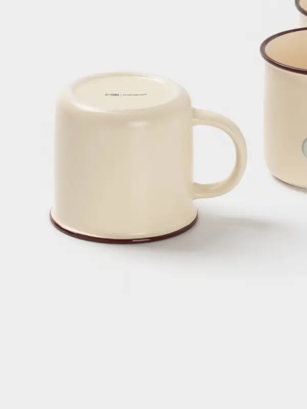 Набор кружек Доляна &laquo;Время кофе&raquo;, 4 шт., 420 мл, 13.1&times;9.7&times;8.9 см, фарфор, молочный