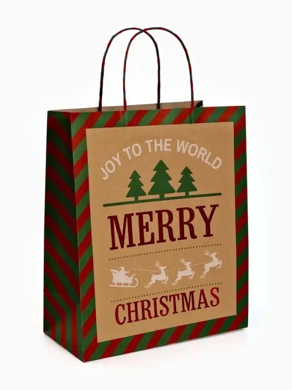 Набор подарочных пакетов &laquo;Новогодний&raquo;, 3 шт,  25&times;4&times;30.5 см, 30&times;40&times;11,5 см, 18&times;23&times;10 см