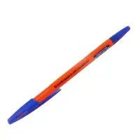 Ручка шариковая ErichKrause R-301 Orange Stick, узел 0.7 мм, чернила синие, длина линии письма 2000 метров, штрихкод на ручке