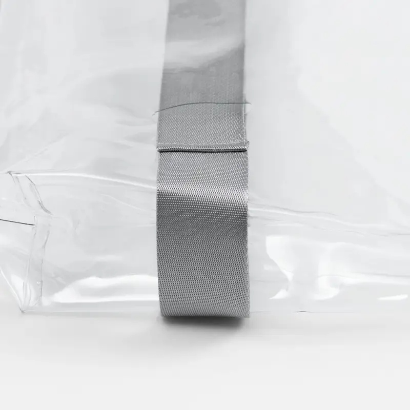 Шопер Clear Fest, ver.2, прозрачный с серыми ручками