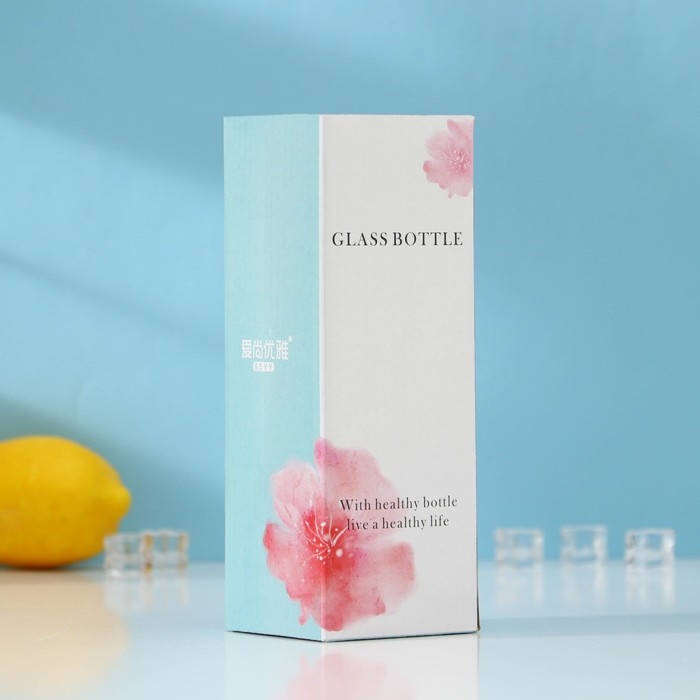 Стакан с крышкой и трубочкой «Фрутис», 410 мл, стекло, МИКС Стакан с крышкой и трубочкой «Фрутис», 410 мл, стекло, МИКС