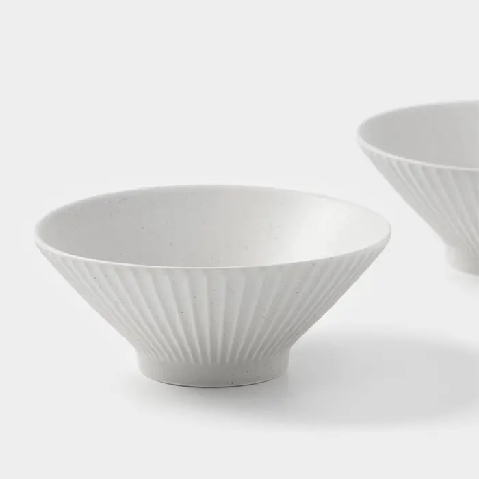 Салатники Magistro Jarwah Lausanne, 700 мл, 17.5&times;7.3 см, набор 2 шт., фарфор, серые