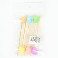 Шпажки "Пасха" блестки, набор 6 шт
