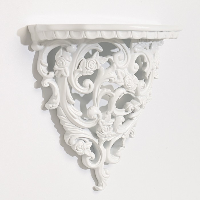 Декор настенный-полка, 20.5 x 19 см, белая Декор настенный-полка, 20.5 x 19 см, белая