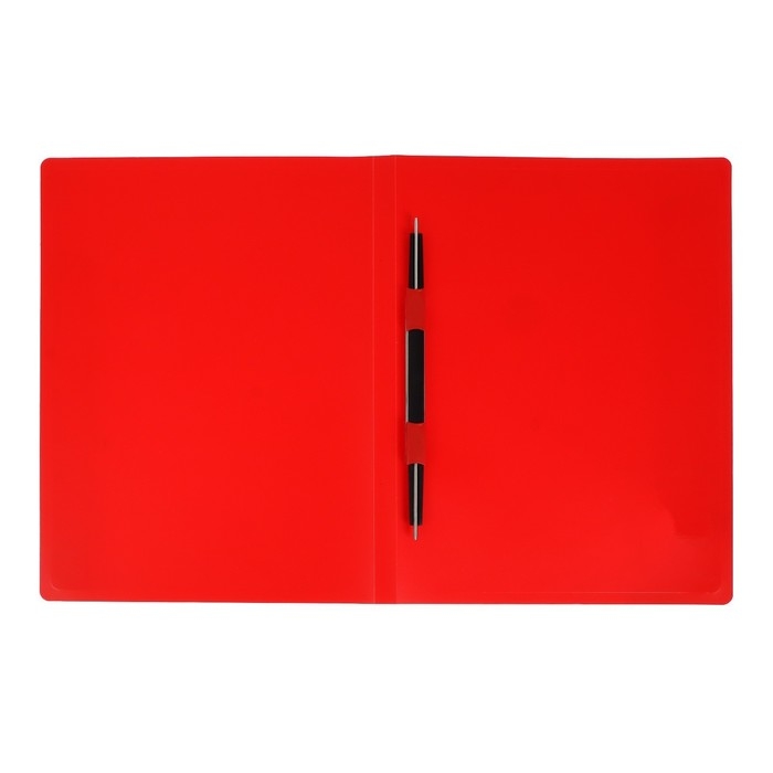 Папка с пластиковым скоросшивателем А4, 500 мкм, корешок 14 мм, Calligrata, до 100 листов, красная Папка с пластиковым скоросшивателем А4, 500 мкм, корешок 14 мм, Calligrata, до 100 листов, красная