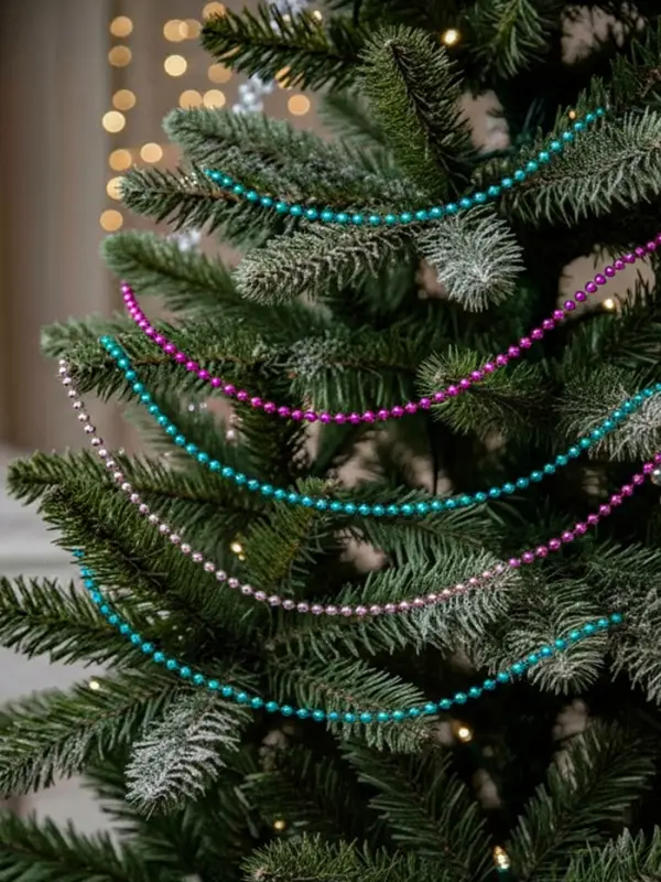 Бусы на ёлку &laquo;Разноцветные шарики&raquo;, длина 2.7 м, d=5 мм, МИКС