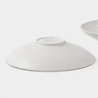 Тарелки Magistro Jarwah Lausanne, 600 мл, 21.5&times;5 см, глубокие, набор 2 шт., фарфор, серые
