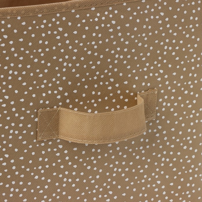 Короб для хранения Доляна Points, 27×27×27 см, цвет бежевый Короб для хранения Доляна Points, 27×27×27 см, цвет бежевый