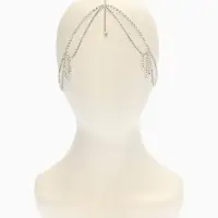 Украшение для волос "Богема", цвет белый в серебре
