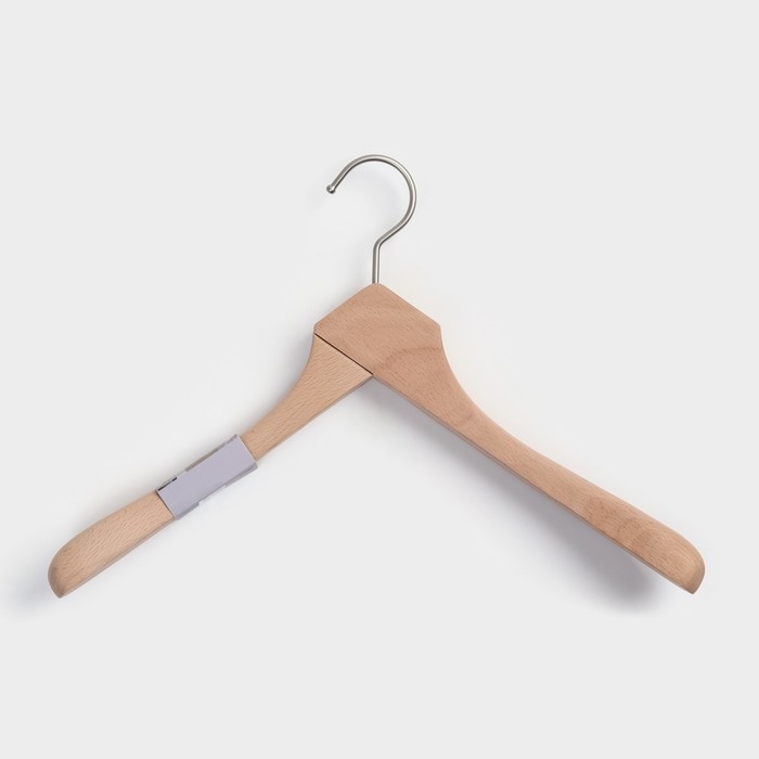 Плечики - вешалка LaDо́m Prime, 39,5×4,5×27,5 см, деревянная, широкие плечики, цвет светлое дерево Плечики - вешалка LaDо́m Prime, 39,5×4,5×27,5 см, деревянная, широкие плечики, цвет светлое дерево