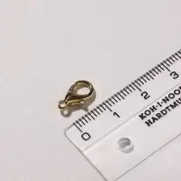 Замок карабин 10 шт. 12&times;7 мм, цвет золото