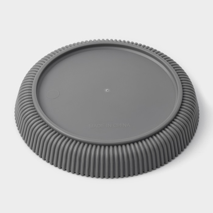 Горшок для цветов с поддоном, 15,5×16,5 см, цвет серый Горшок для цветов с поддоном, 15,5×16,5 см, цвет серый