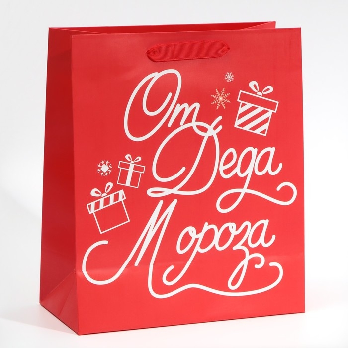 Пакет подарочный новогодний ламинированный «Новогодний подарочек», ML 23 х 27 х 11,5 см, Новый год Пакет подарочный новогодний ламинированный «Новогодний подарочек», ML 23 х 27 х 11,5 см, Новый год