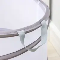 Корзина для белья складная Доляна, 35&times;35&times;43 см, серая