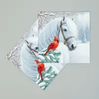 Салфетки бумажные трёхслойные «Волшебная лошадь», 33х33, 20шт