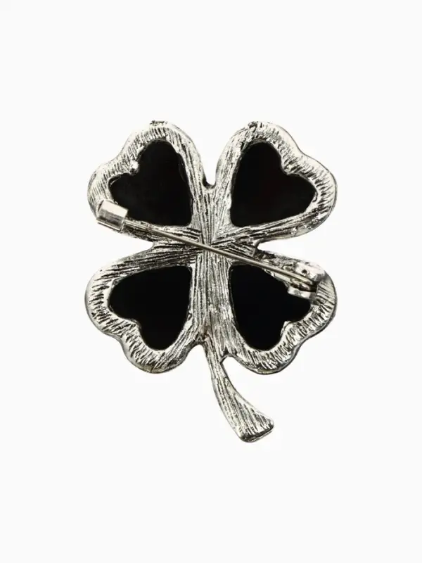 Брошь-кулон &laquo;Галиотис. Клевер&raquo;, зелёная в серебре