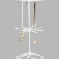 Вертушка, 2 яруса по 8 крючков, 13&times;13&times;40 см, белая