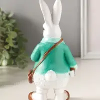 Фигура "Кролик джентельмен с книжкой" 21,5х10,5 см