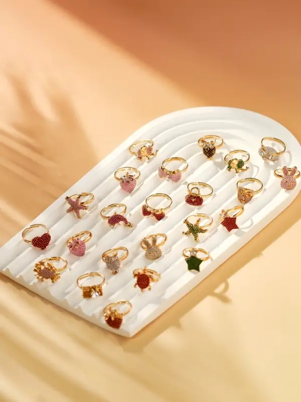 Кольцо &laquo;Выбражулька. Рельеф&raquo;, форма МИКС, разноцветное, безразмерное