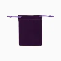 Набор бархатных подарочных мешочков 50шт. , 7*9см, цвет фиолетовый (9901892)