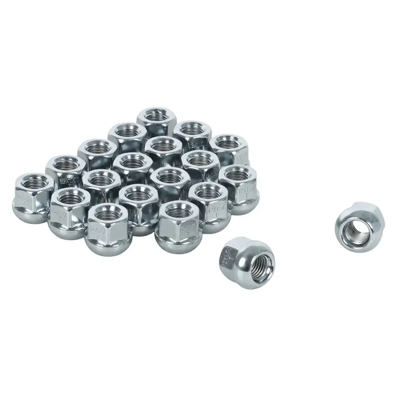 Гайка колесная M12x1,5x19,5, сфера R12, ключ 19, открытая, хром для а/м Honda
