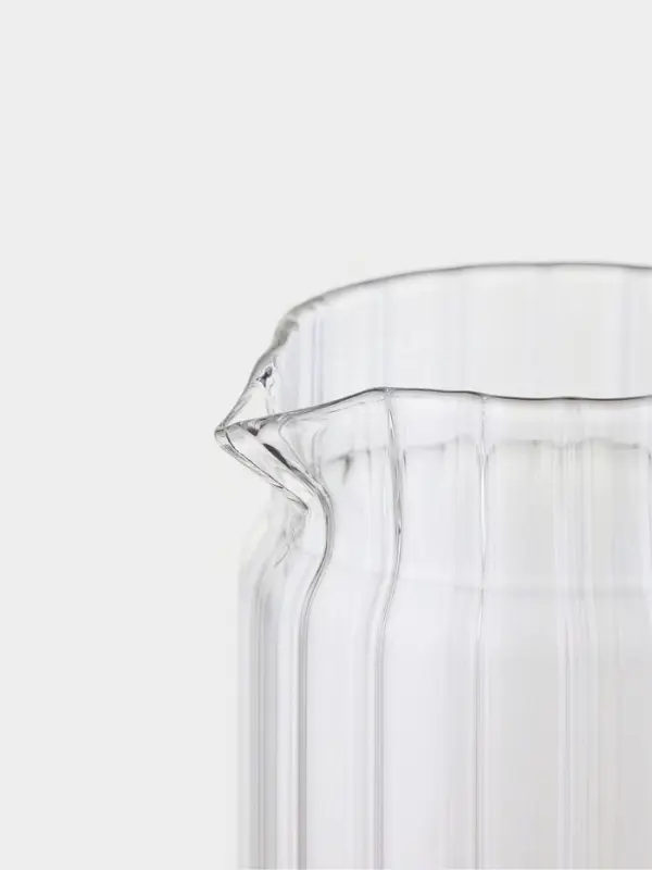 Кувшин Magistro &laquo;Эко. Дольки&raquo;, 1.15 л, 15&times;9.3&times;22.5 см, с бамбуковой крышкой, стекло, прозрачный