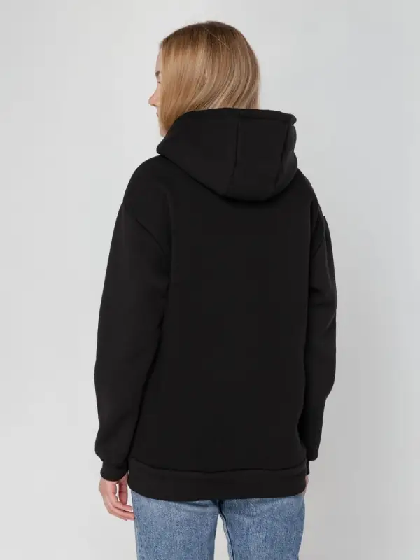 Худи унисекс Full Swing, черное, размер XS/S Худи унисекс Full Swing, черное, размер XS/S