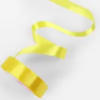 Лента атласная, 20 мм, 23&plusmn;1 м, жёлтая №15