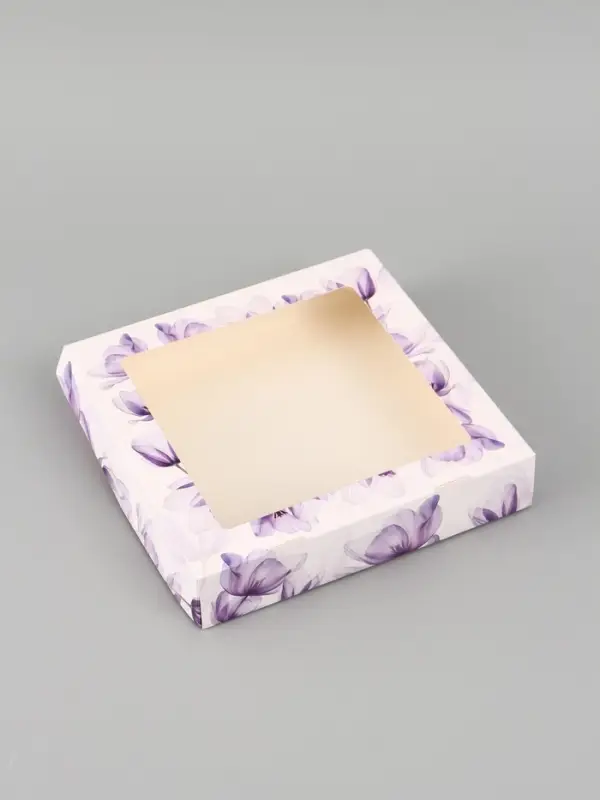 Коробка подарочная складная &laquo;Самой красивой&raquo;, 20&times;20&times;4 см, с окном