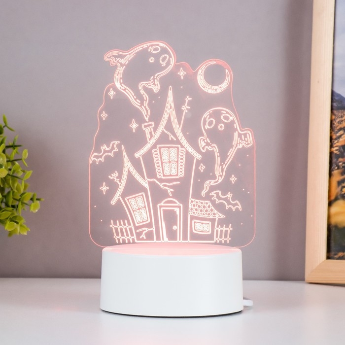 Светильник Светильник "Призраки" LED белый 11х9,5х15 см RISALUX