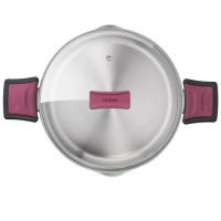 Высокая кастрюля с крышкой Cook&Clip 22 см, 6,1 л