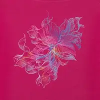 Футболка женская Vibrance, темно-розовая (фуксия), размер L
