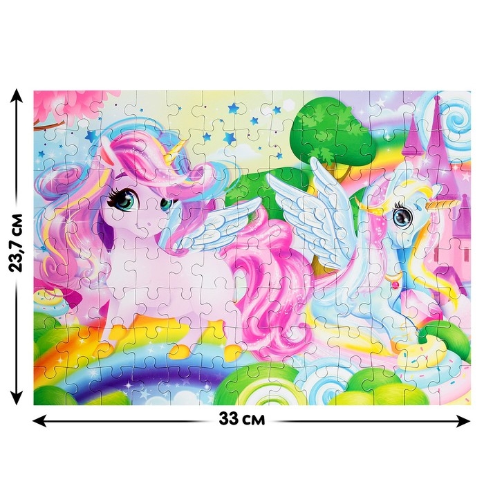 Пазл «Мир единорогов», 104 элемента Пазл «Мир единорогов», 104 элемента