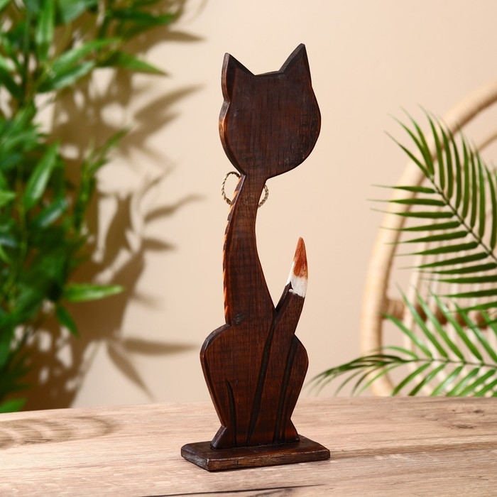 Сувенир на подставке «Котик», 27 +/- см, дерево Сувенир на подставке «Котик», 27 +/- см, дерево