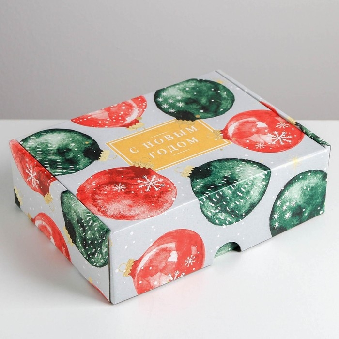 Коробка подарочная новогодняя складная «Уютного нового года», 30,7 х 22 х 9,5 см, Новый год Коробка подарочная новогодняя складная «Уютного нового года», 30,7 х 22 х 9,5 см, Новый год