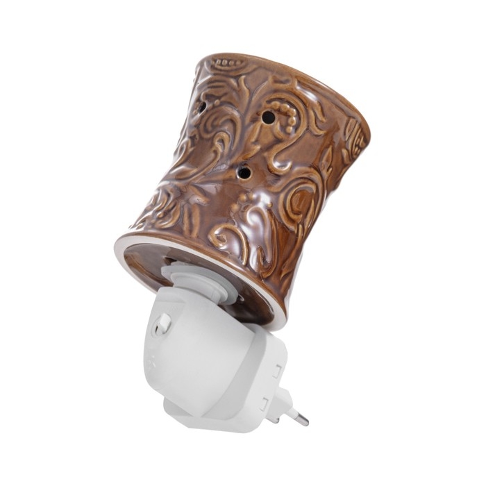 Ночник Ночник "Узор" темно-коричневый 7,8х7,8х12 см