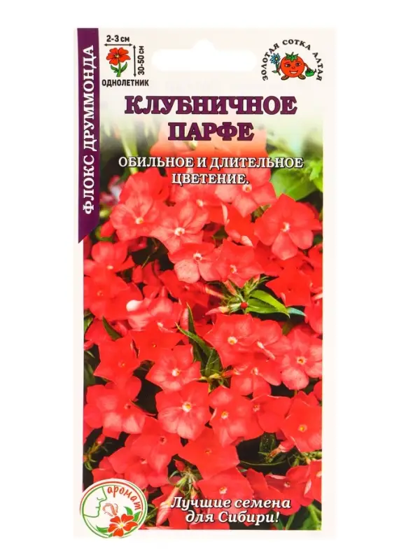 Семена Флокс Клубничное Парфе /Сотка/ 0,1 г /*1500 Семена Флокс Клубничное Парфе /Сотка/ 0,1 г /*1500