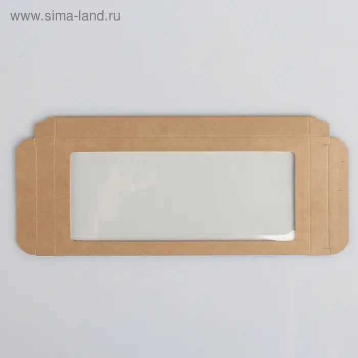 Подарочная коробка под плитку шоколада, крафт с окном, 17,1 х 8 х 1,4 см Подарочная коробка под плитку шоколада, крафт с окном, 17,1 х 8 х 1,4 см