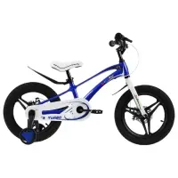 Велосипед детский BIBITU TURBO, диаметр колёс 16", со съёмными колёсами, синий