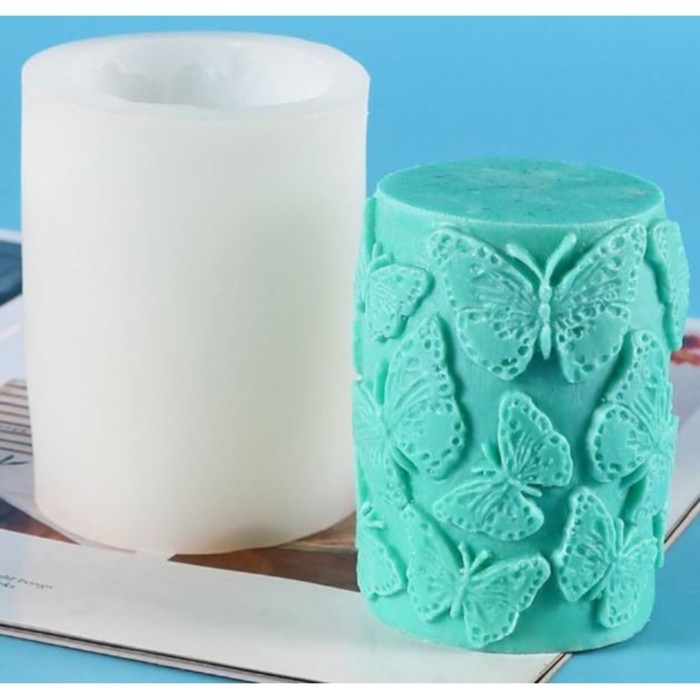 Молд силикон для свечи Молд силикон для свечи "Бабочки" 8,3х8,3х10,4 см