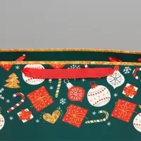 Пакет подарочный новогодний &laquo;Счастья в Новом году&raquo;, 30&times;25.5&times;9 см