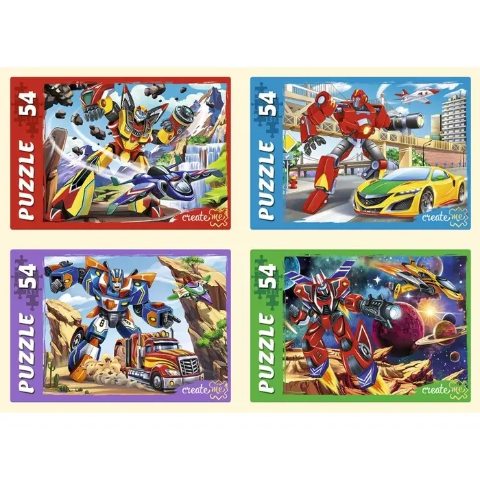 Пазлы «Мир трансформеров №19», 54 элемента
